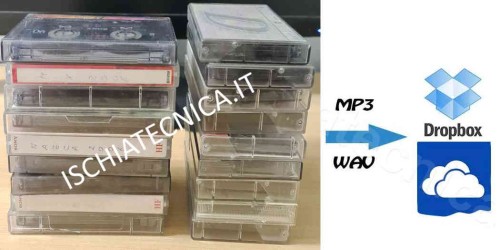 lavoro trasferimento audio cassette  mp3 DropBox